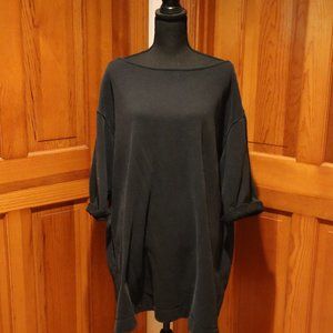 Black Distressed Urban Outfitters Sweatshirt Dress